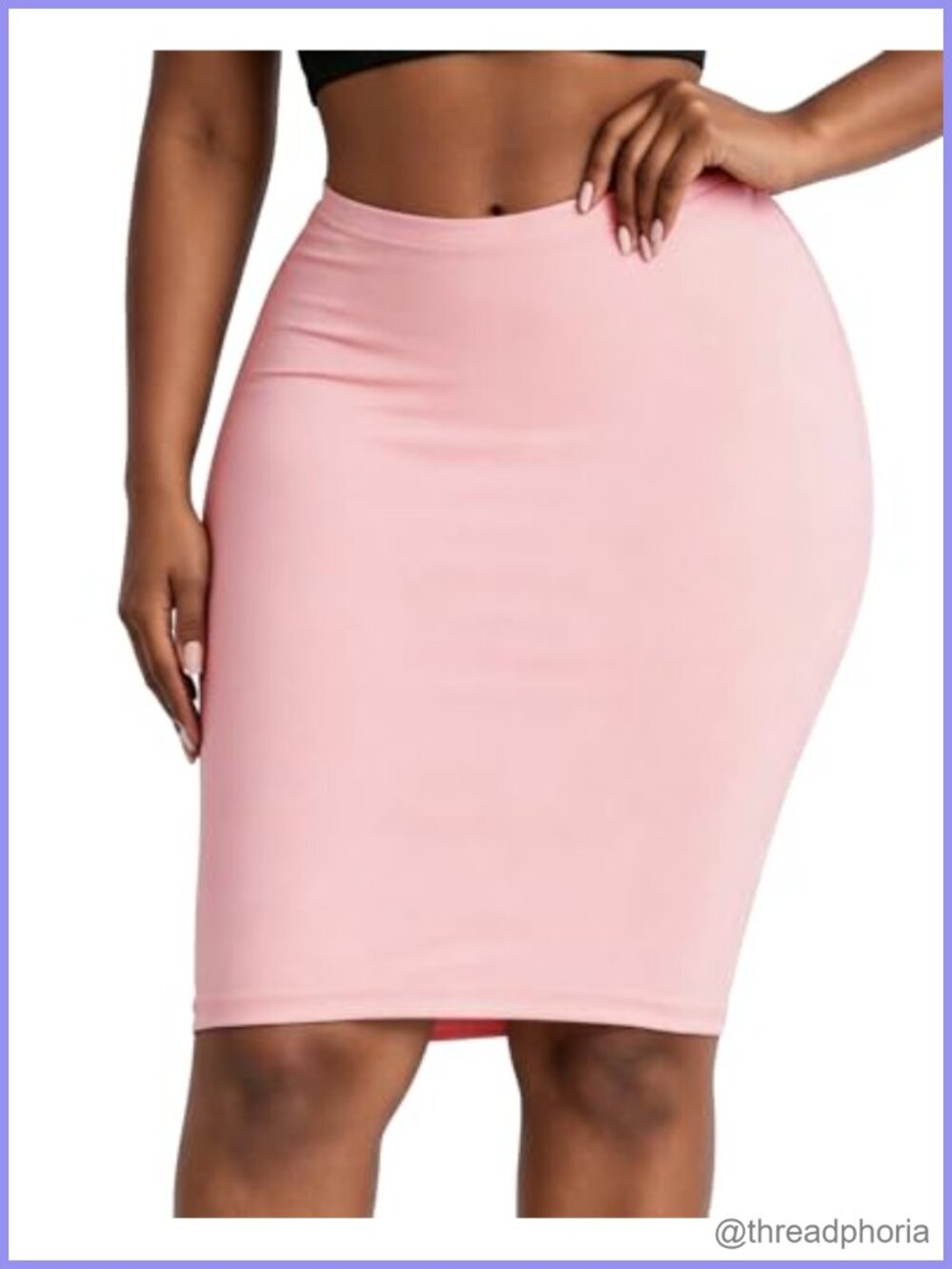 Women's Bodycon Mini Pencil Skirt Stretchy Ponte Pull-On Office Y2K